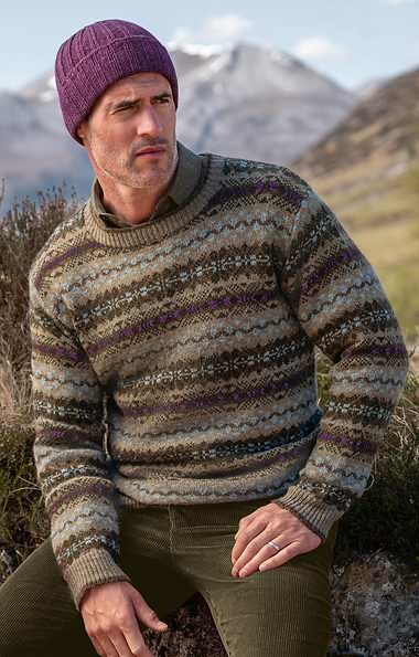 Men's Shetland Fairisle Crew