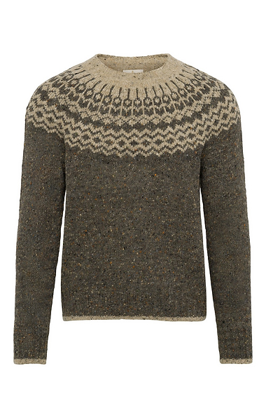 Men’s Donegal Fairisle Crew