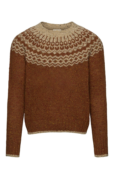 Men’s Donegal Fairisle Crew