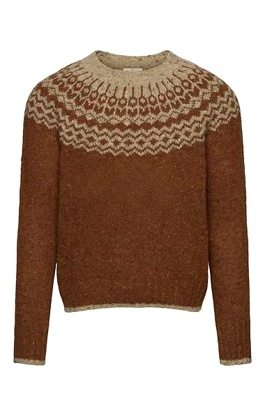 Men’s Donegal Fairisle Crew