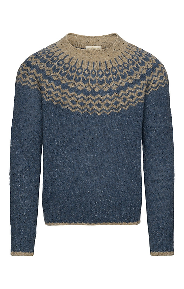 Men’s Donegal Fairisle Crew