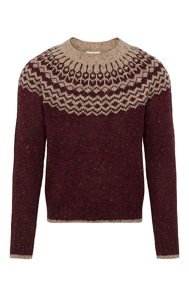 Men’s Donegal Fairisle Crew