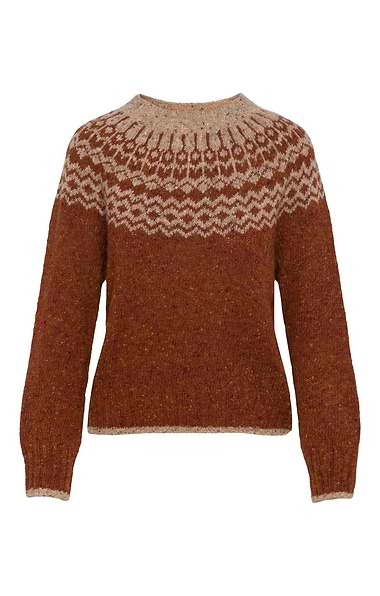 Ladies House of Bruar Donegal Fairisle Crew