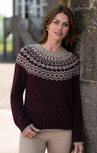Ladies House of Bruar Donegal Fairisle Crew