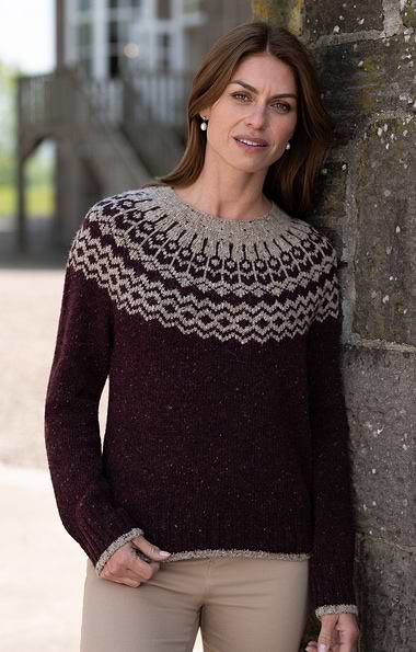 Ladies House of Bruar Donegal Fairisle Crew
