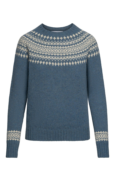 Ladies Two Colour Fairisle Sweater