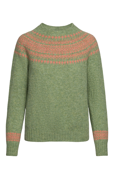 Ladies Two Colour Fairisle Sweater