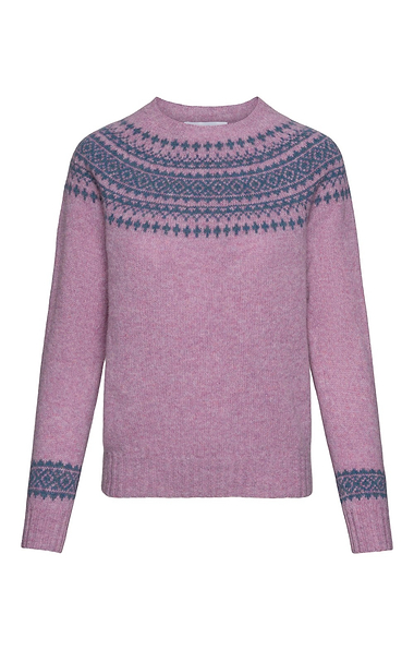 Ladies Two Colour Fairisle Sweater