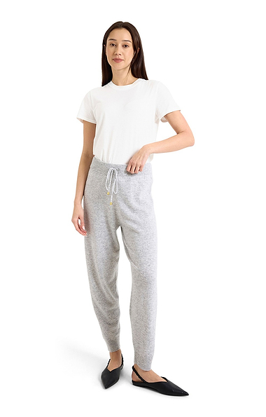 Ladies Brodie Cashmere Luxury Cable Knit Joggers