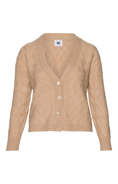 Ladies Windsor & White Cashmere Wave Cable Knit Cardigan