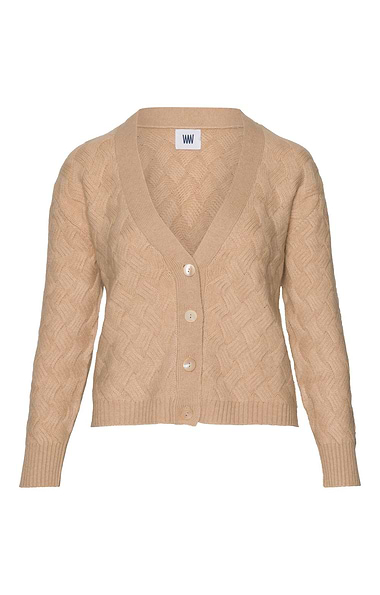 Ladies Windsor & White Cashmere Wave Cable Knit Cardigan