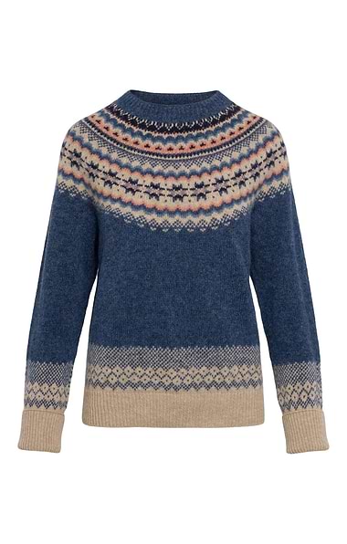 Ladies Fairisle Turtle Neck Sweater