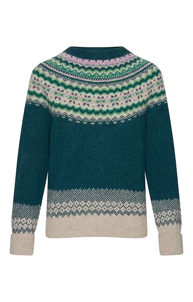 Ladies Fairisle Turtle Neck Sweater