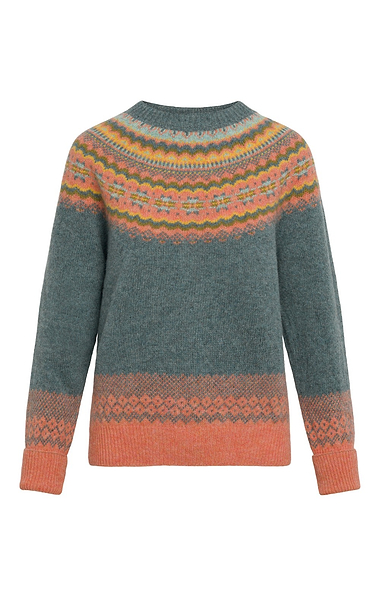 Ladies Fairisle Turtle Neck Sweater