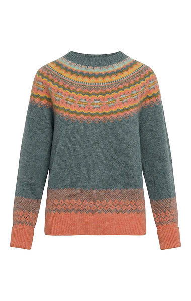 Ladies Fairisle Turtle Neck Sweater