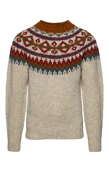 Men's Harley of Scotland British Wool Fairisle Crew