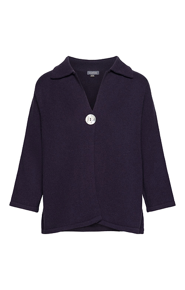 Ladies Single Button Back Vent Cardigan