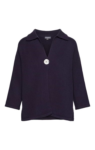 Ladies Single Button Back Vent Cardigan