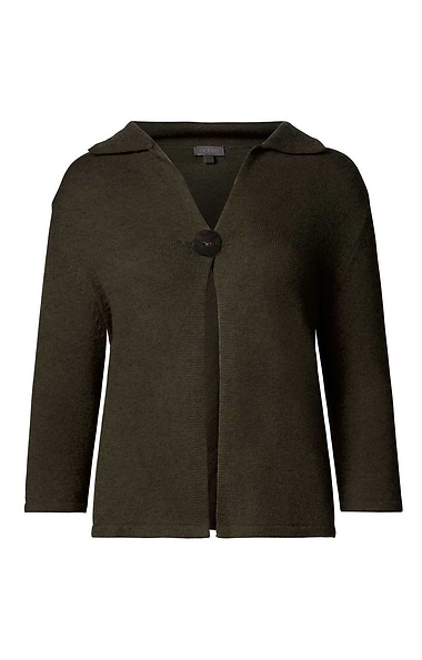 Ladies Single Button Back Vent Cardigan