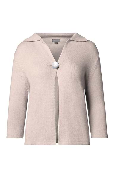 Ladies Single Button Back Vent Cardigan
