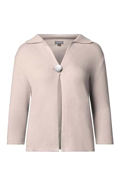 Ladies Single Button Back Vent Cardigan