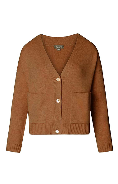 Ladies Gab Cashmere & Lambswool Pocket Cardigan