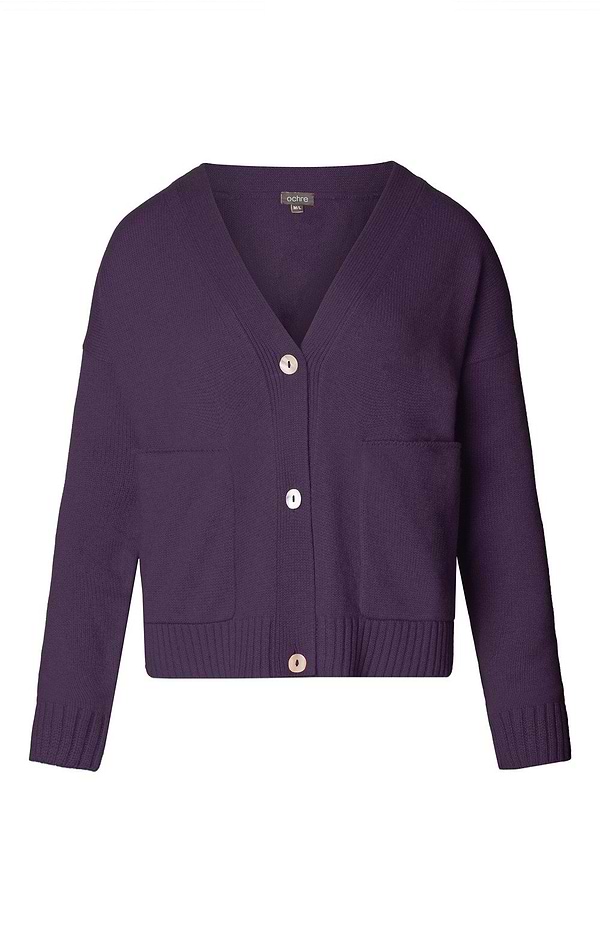 Ladies Gab Cashmere & Lambswool Pocket Cardigan
