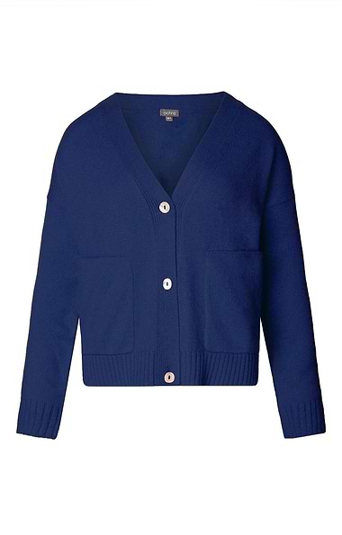 Ladies Gab Cashmere & Lambswool Pocket Cardigan