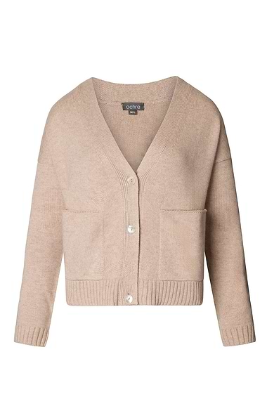 Ladies Gab Cashmere & Lambswool Pocket Cardigan