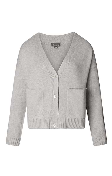 Ladies Gab Cashmere & Lambswool Pocket Cardigan