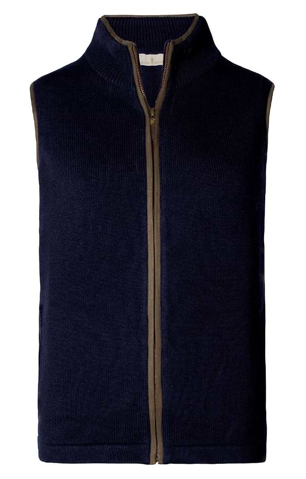 Ladies Cashmere Blend Trim Gilet