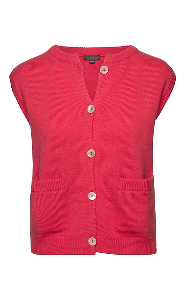 Ladies Cashmere And Wool Waistcoat