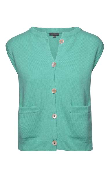 Ladies Cashmere And Wool Waistcoat
