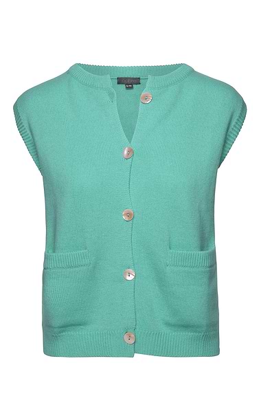 Ladies Cashmere And Wool Waistcoat