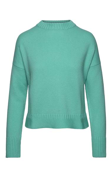 Cashmere And Wool Guernsey Crew Neck Jumper