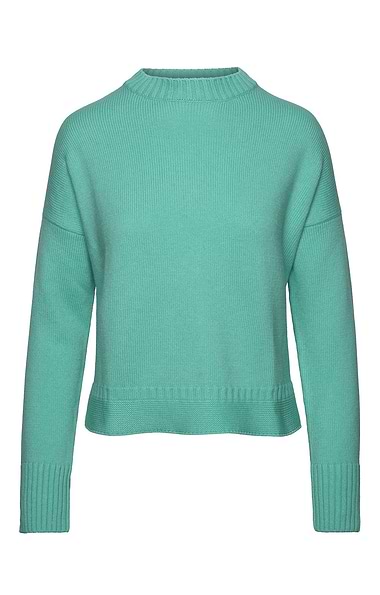Cashmere And Wool Guernsey Crew Neck Jumper