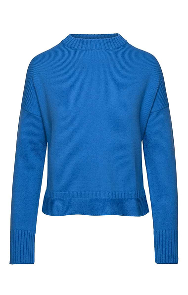 Cashmere And Wool Guernsey Crew Neck Jumper