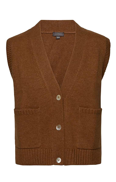 Ladies Cashmere and Wool Pocket Waistcoat