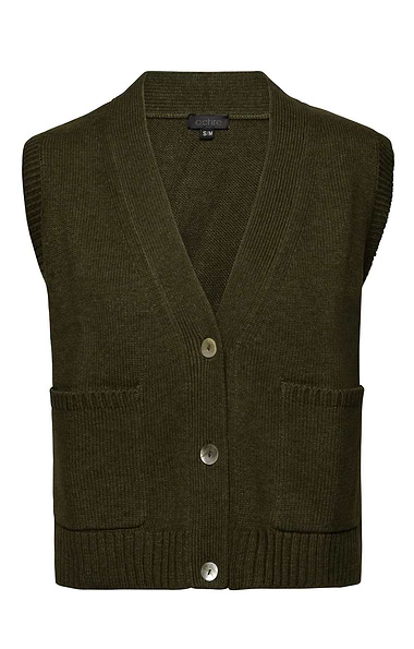 Ladies Cashmere and Wool Pocket Waistcoat