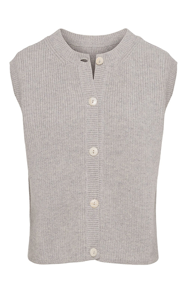 Ladies Cashmere Lambswool Ribbed Waistcoat