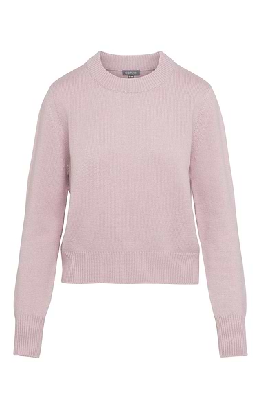 Ladies Lambswool Cashmere Crew Neck Jumper