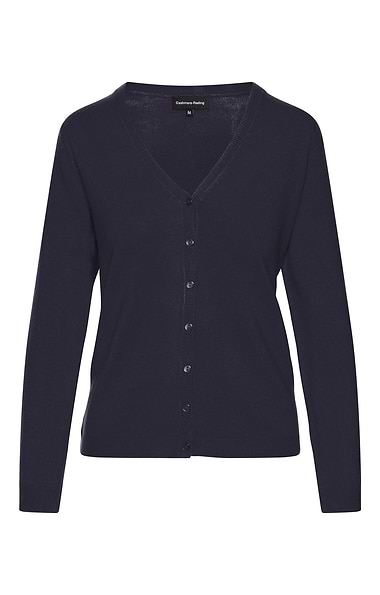 Ladies Cashmere-Like V-Neck Cardigan