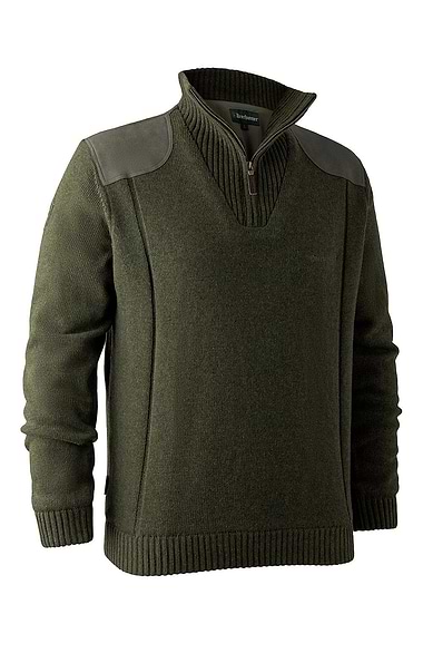 Men's Deerhunter 1/4 Zip Sweater with Stormliner