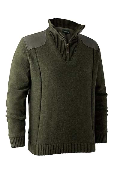 Men's Deerhunter 1/4 Zip Sweater with Stormliner