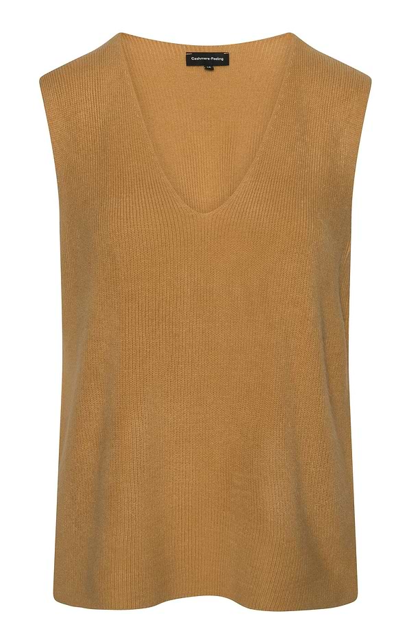 Ladies Cashmere Feel Rib Slipover