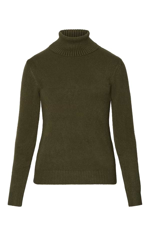 Ladies Soft Feel Roll Neck