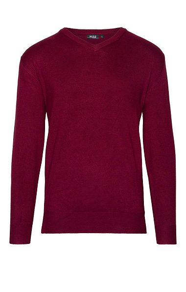 Men's Knitted V-Neck Jumper