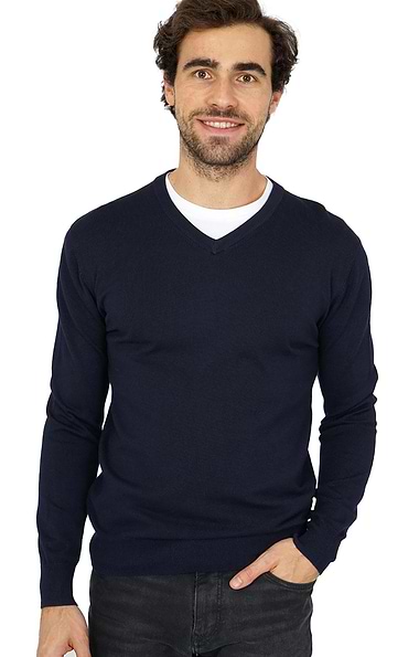 Men's Knitted V-Neck Jumper