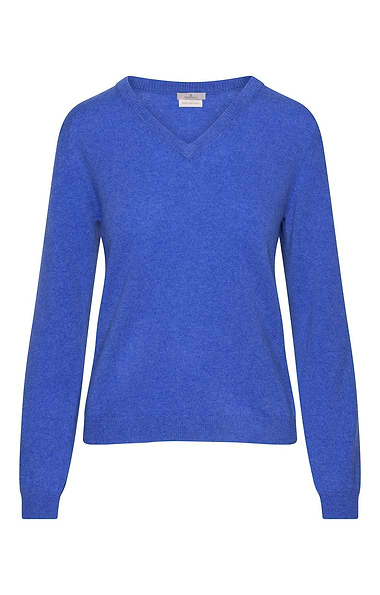 Ladies 2-Ply Cashmere V-Neck Sweater