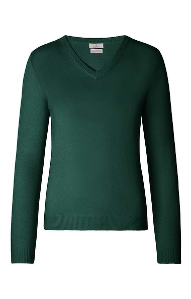 Ladies 2-Ply Cashmere V-Neck Sweater